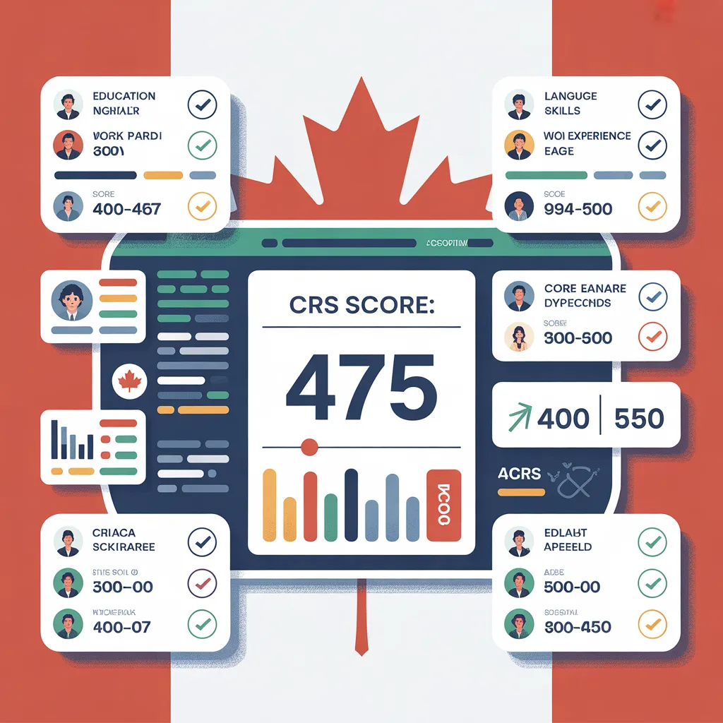 Image showing CRS score of a person interested in getting canadian PR calculated on CRS calculator
