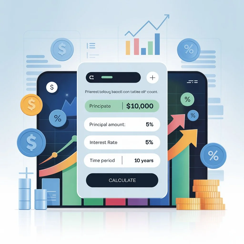 an image showing how interest calculator works