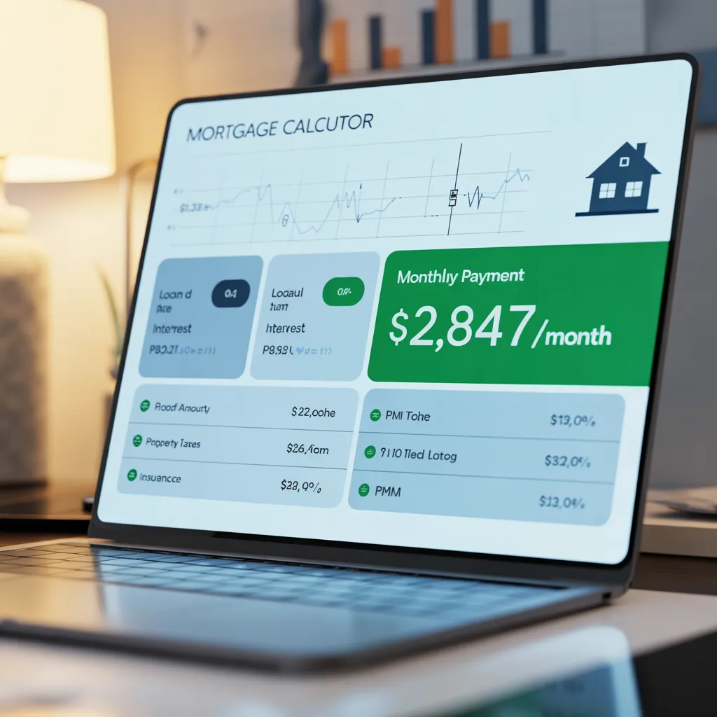 An illustration of mortgage calculator